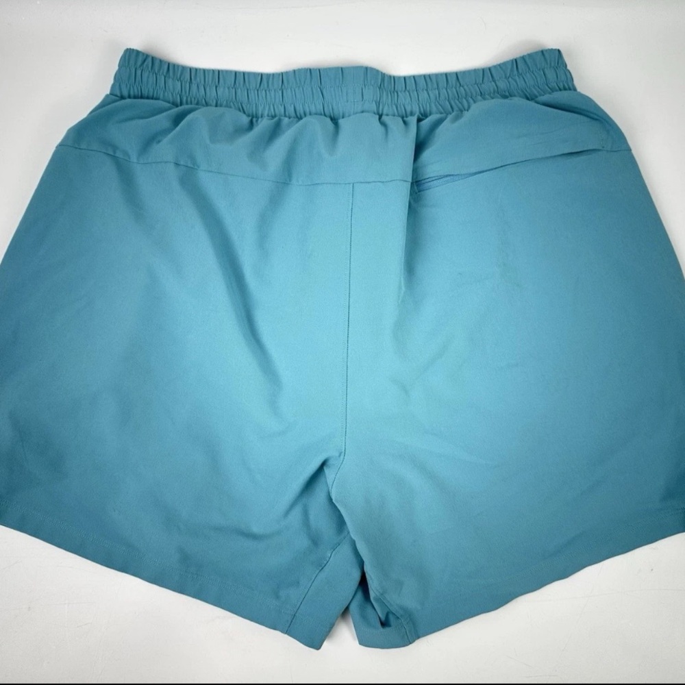 Lululemon Channel Cross Short  5" Swim Trunks Men’s Sz L Drawstring Sky Blue - Picture 6 of 10